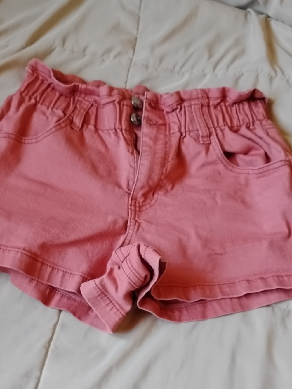 wild fable Pink Paperbag Waist Denim Shorts